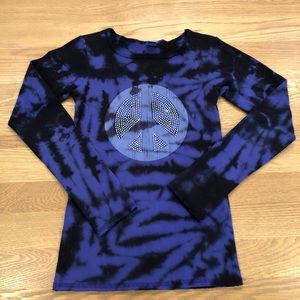 Tie Dye Studded Long Sleeve Top